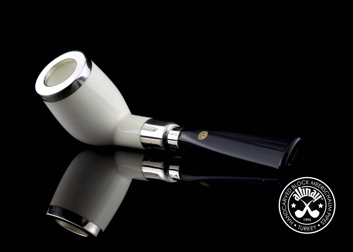 altinay-spigot-army-top-silver-billiard-spigot-meerschaumpfeife image 1