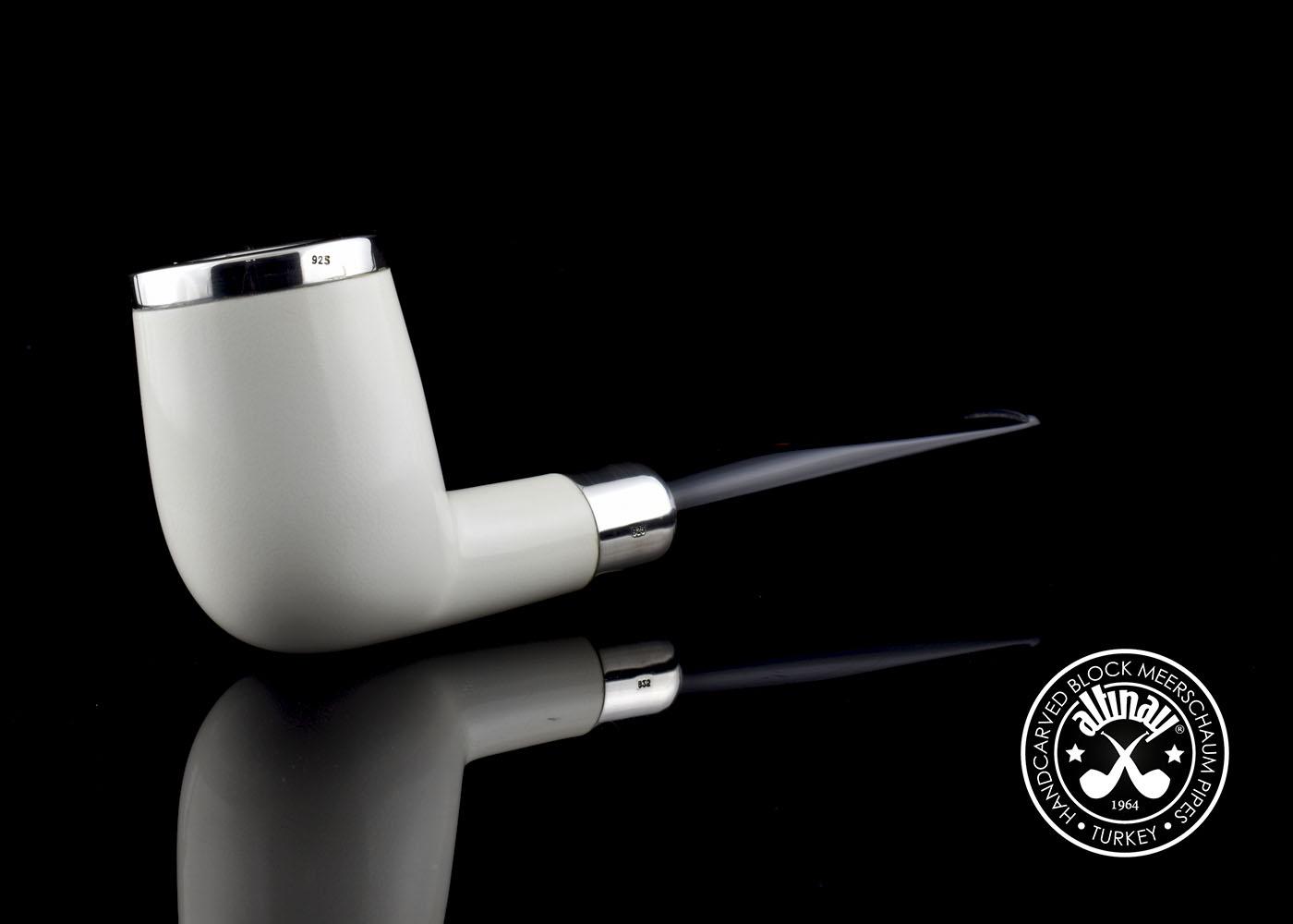 altinay-spigot-army-billiard-silver-army-meerschaumpfeife image 2