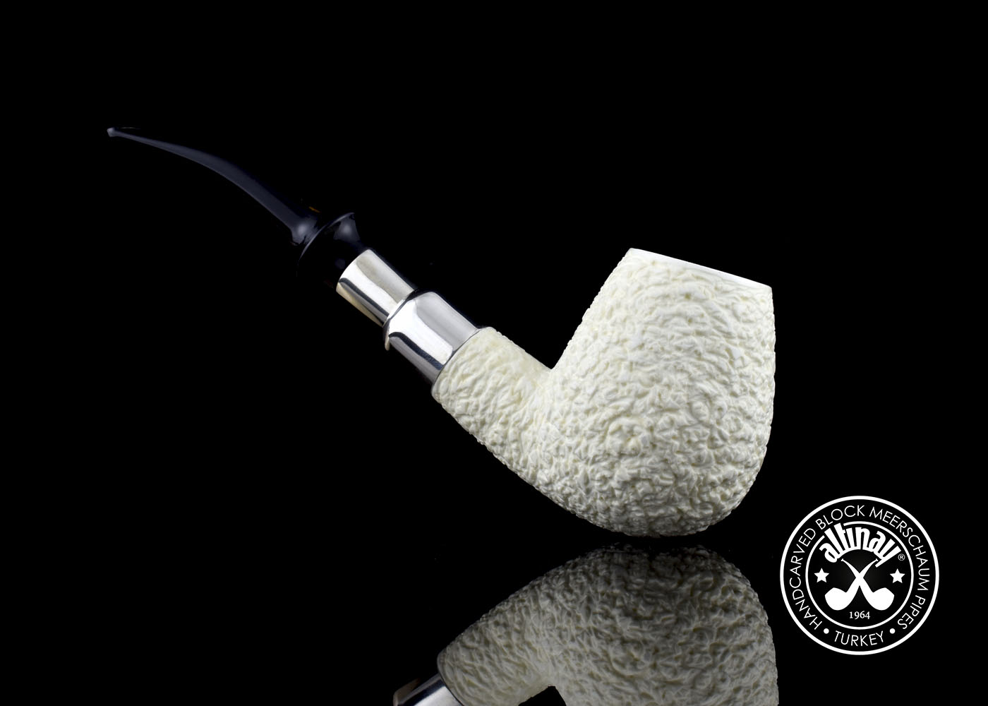 altinay-spigot-billiard-meerschaumpfeife-silber-spigot-7 image 1