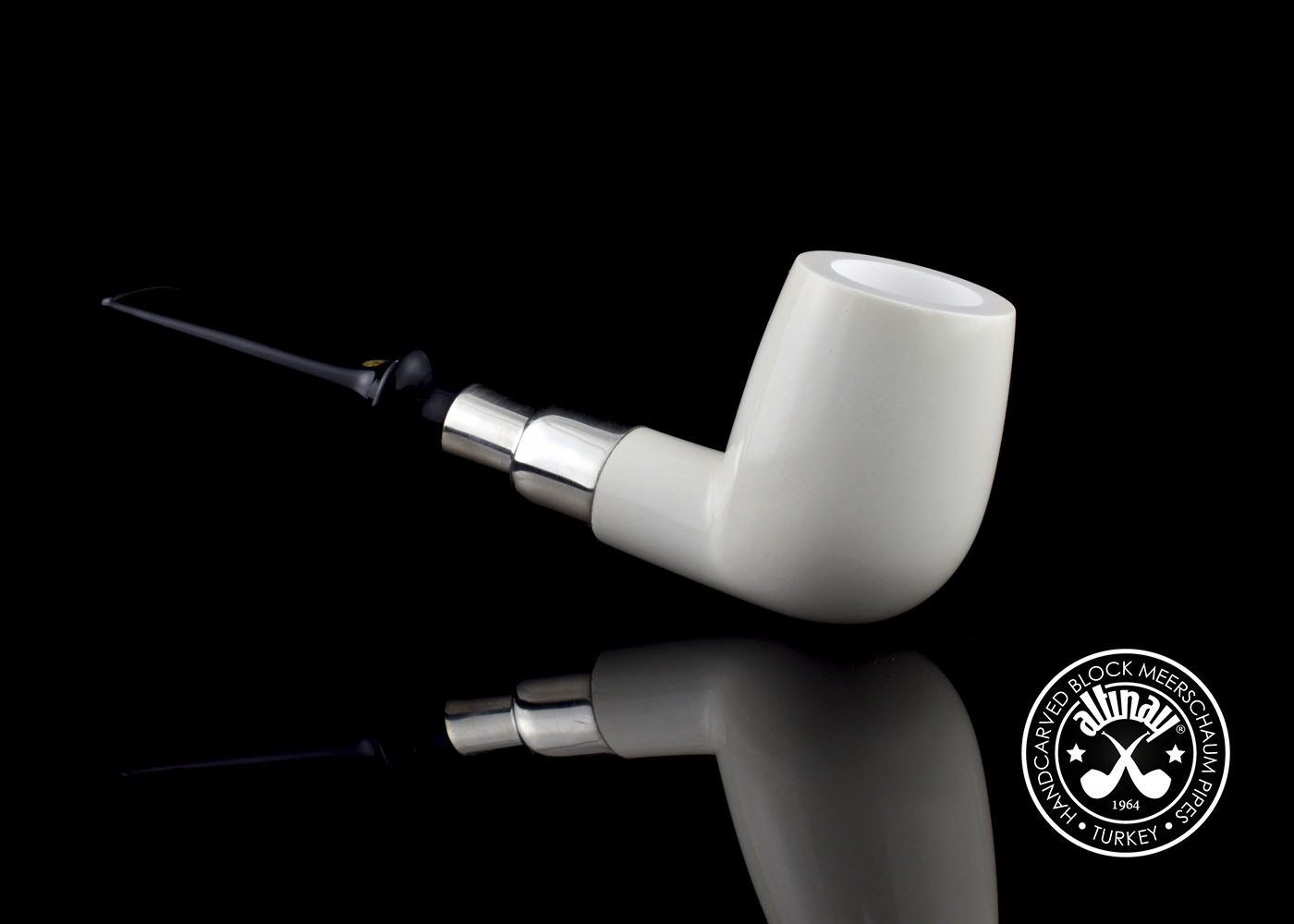 altinay-spigot-billiard-silber-meerschaumpfeife image 4