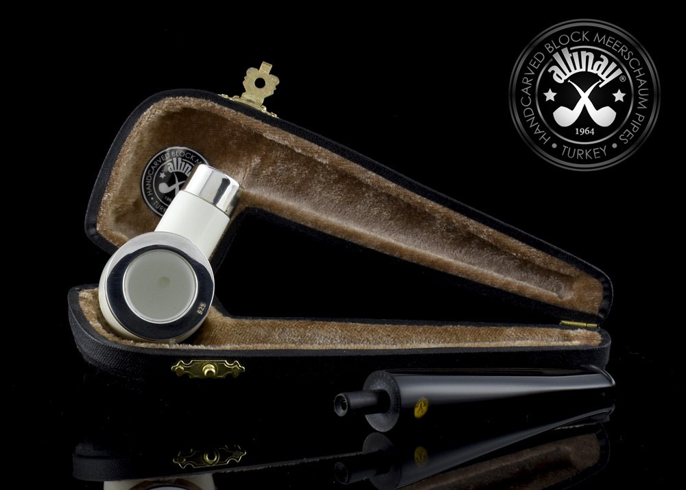 altinay-classic-billiard-meerschaumpfeife-silberband-kappe image 5