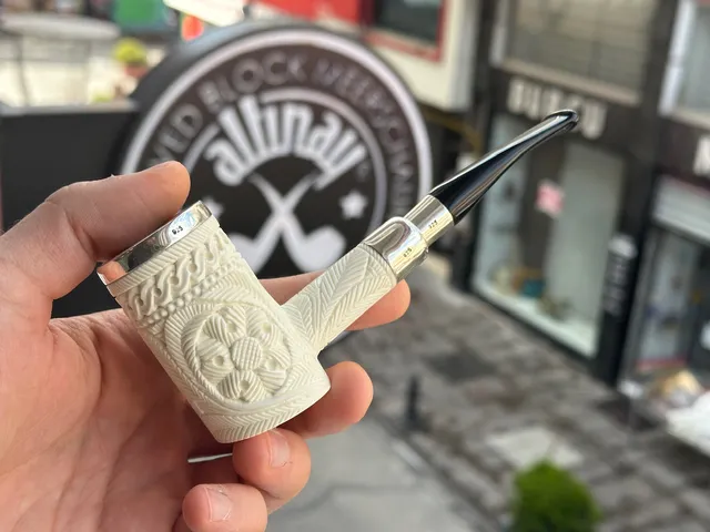 altinay-spigot-cherrywood-meerschaumpfeife-silber image 1