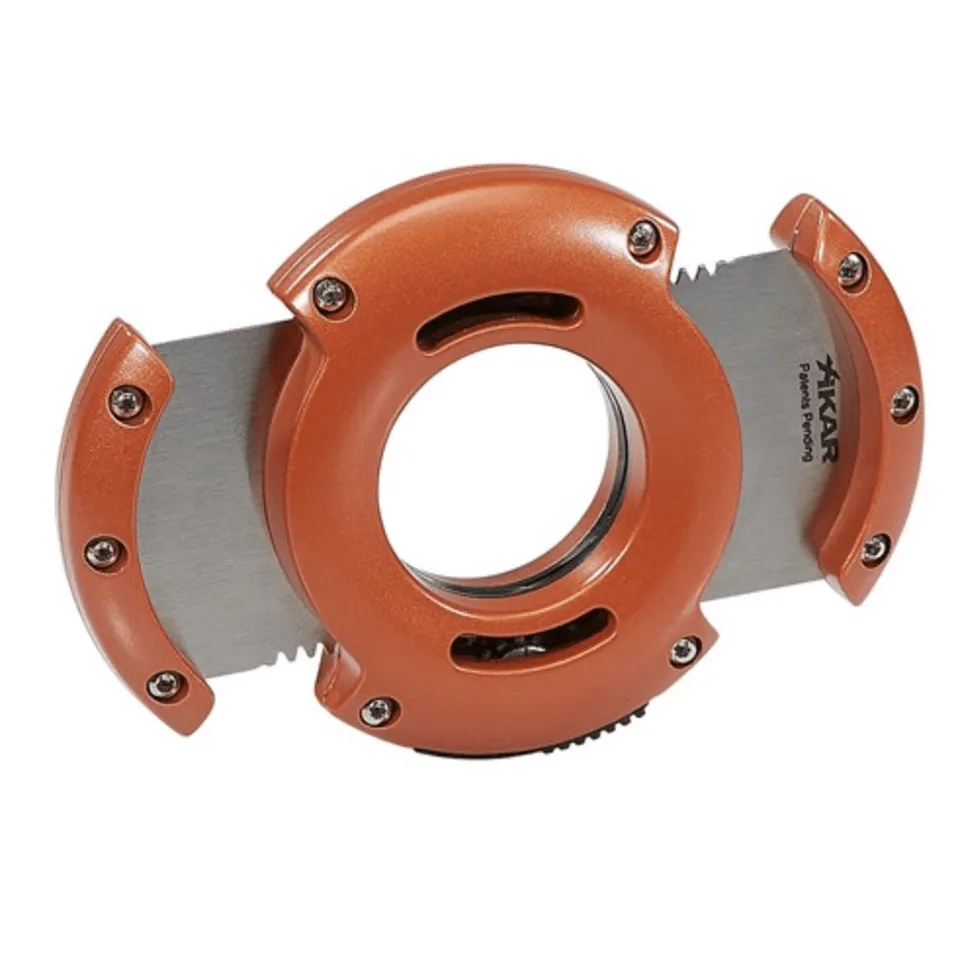 xikar-xo-zigarrencutter-double-guillotine-64-orange image 1