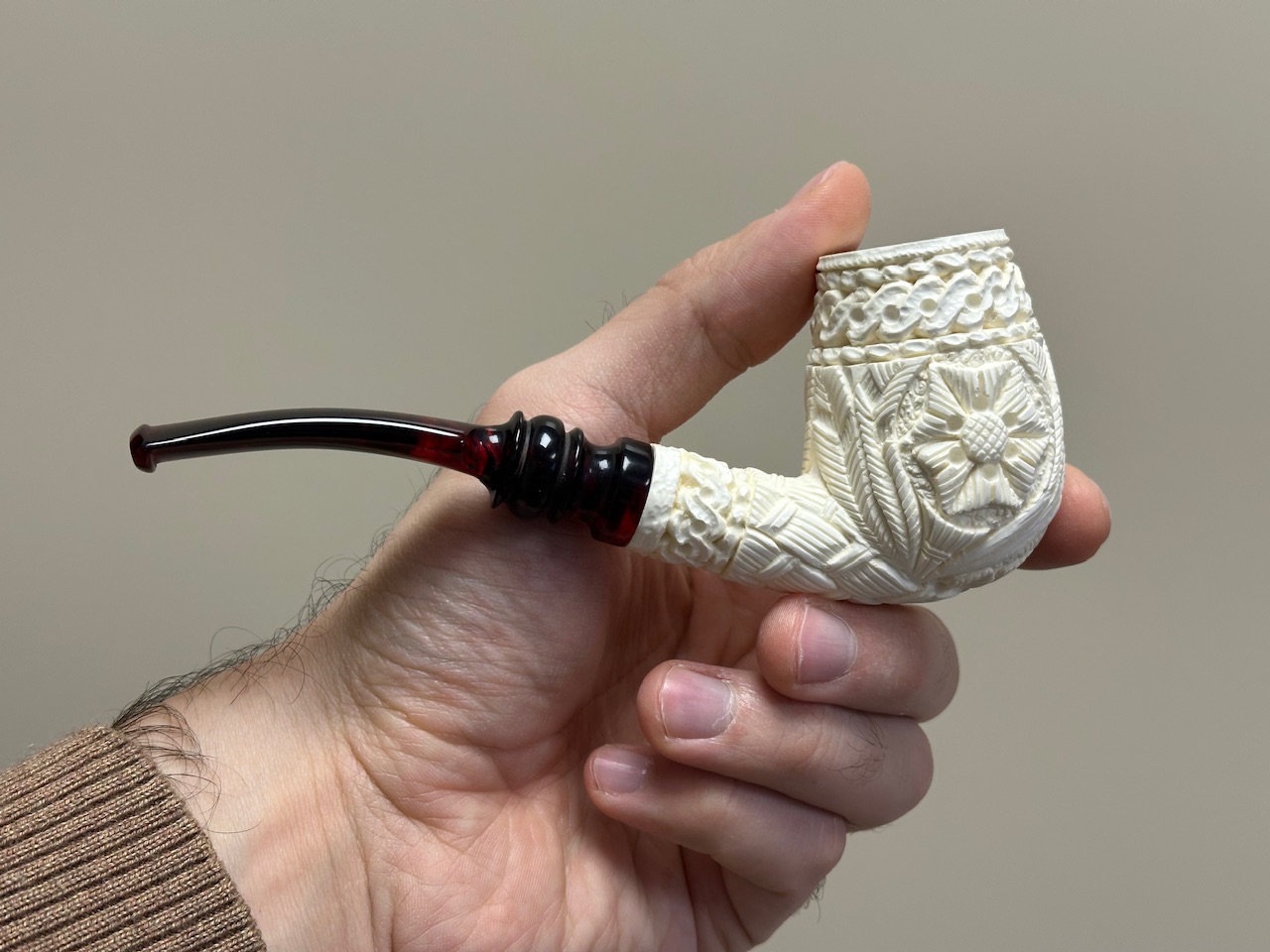 altinay-classic-billiard-meerschaumpfeife-gerade-natur-3 image 3