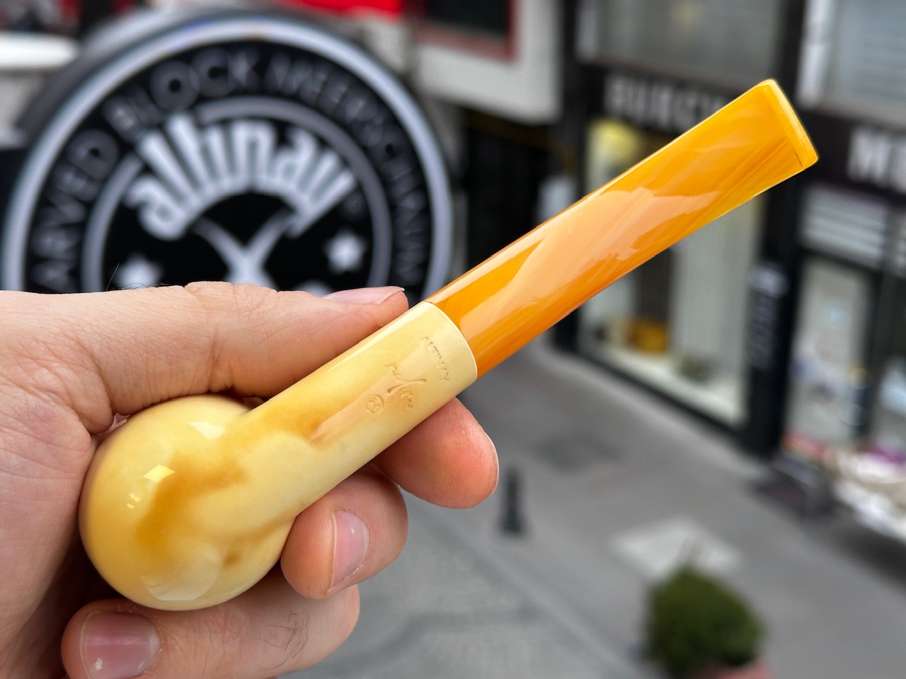 altinay-lee-van-cleef-billiard-meerschaumpfeife-calcined-3 image 5