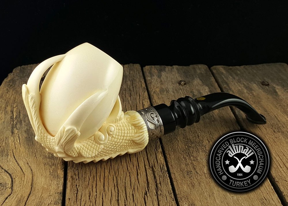 altinay-eagle-s-claw-meerschaumpfeife-silberring-etui image 2