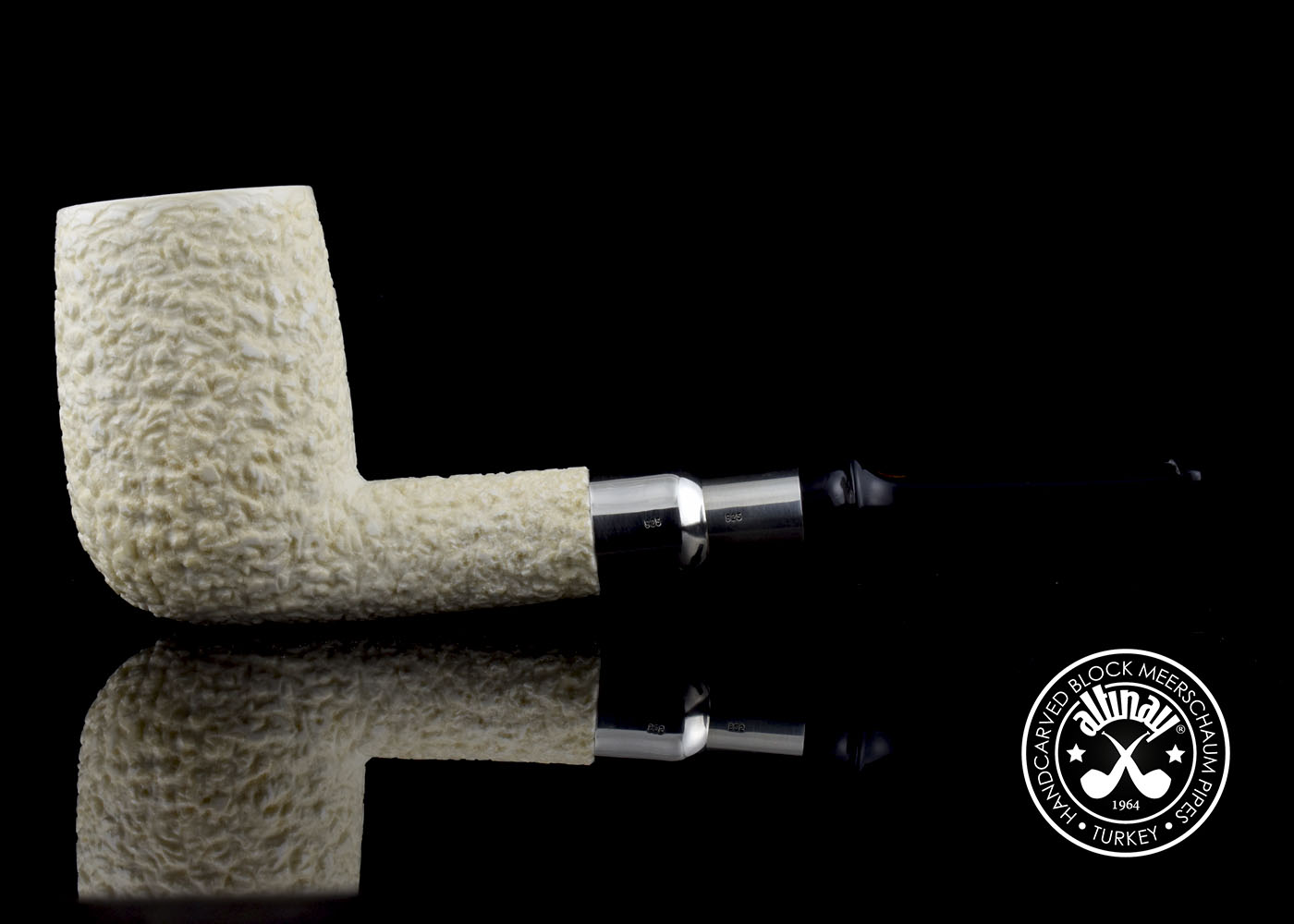 altinay-spigot-billiard-meerschaumpfeife-silber-6 image 3