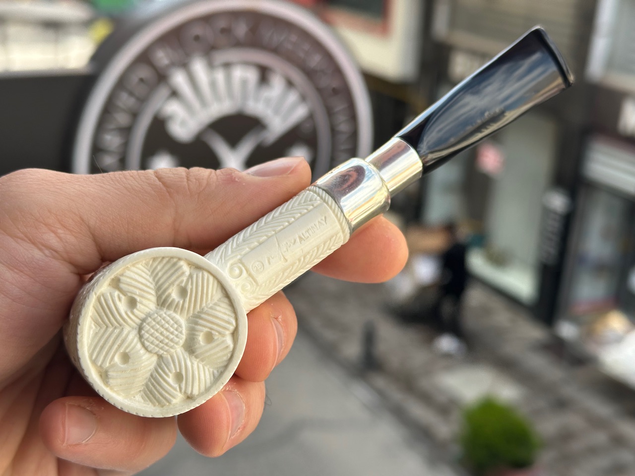 altinay-spigot-cherrywood-meerschaumpfeife-silber image 6