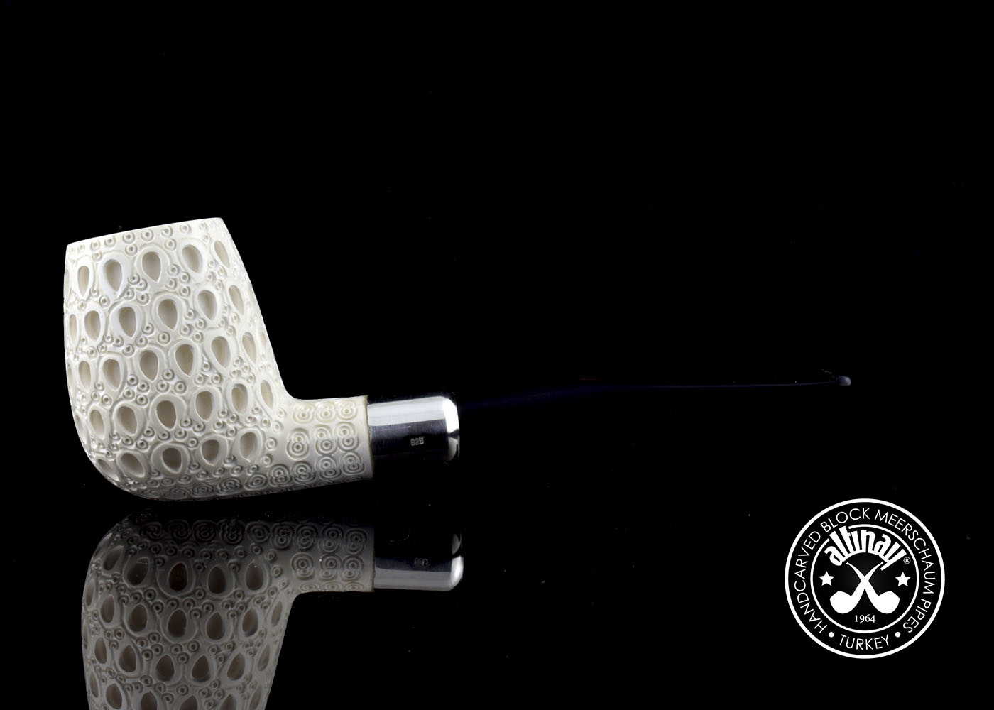 altinay-spigot-billiard-silver-army-meerschaumpfeife image 4