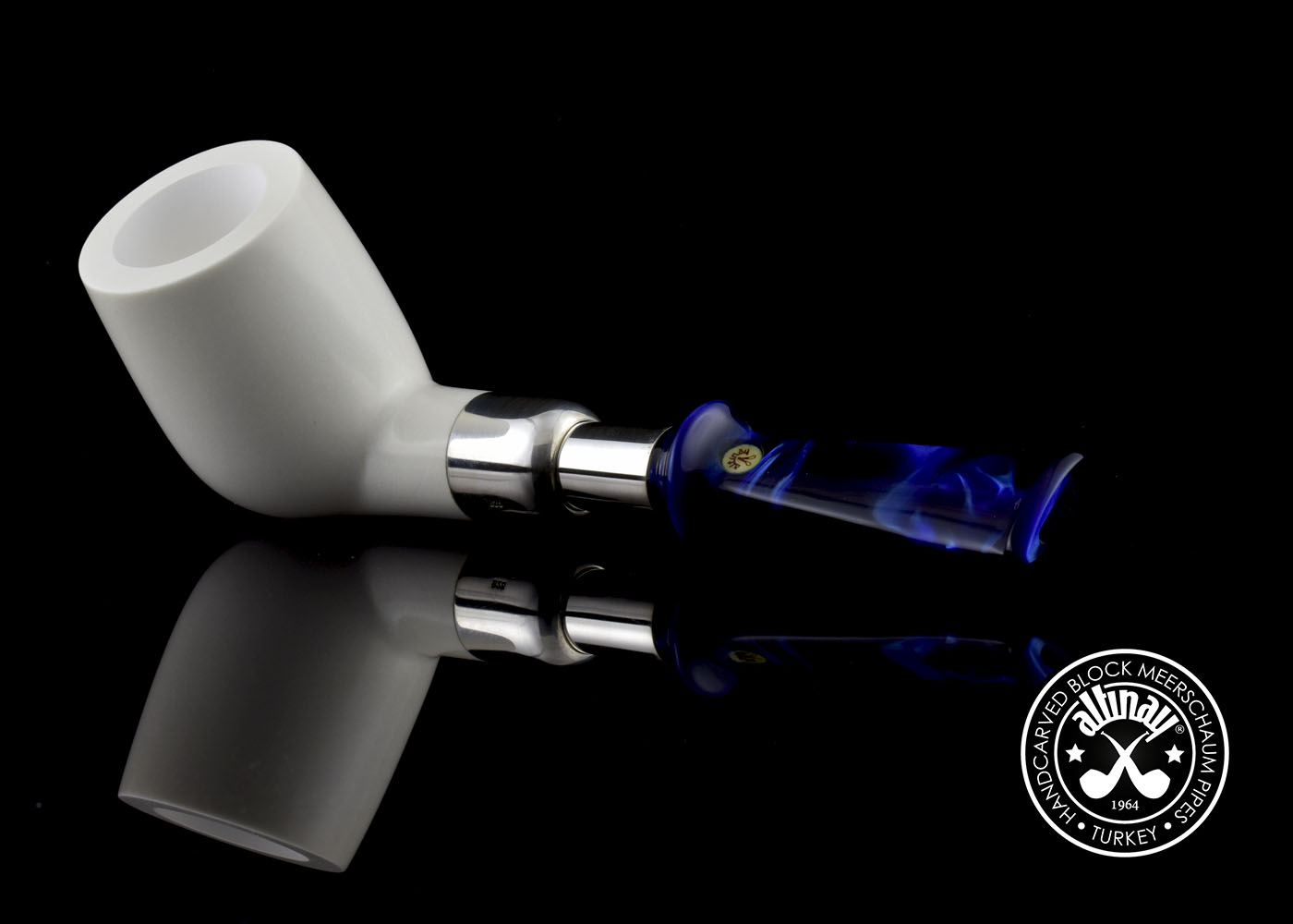 altinay-spigot-billiard-meerschaumpfeife-silber-spigot-5 image 1