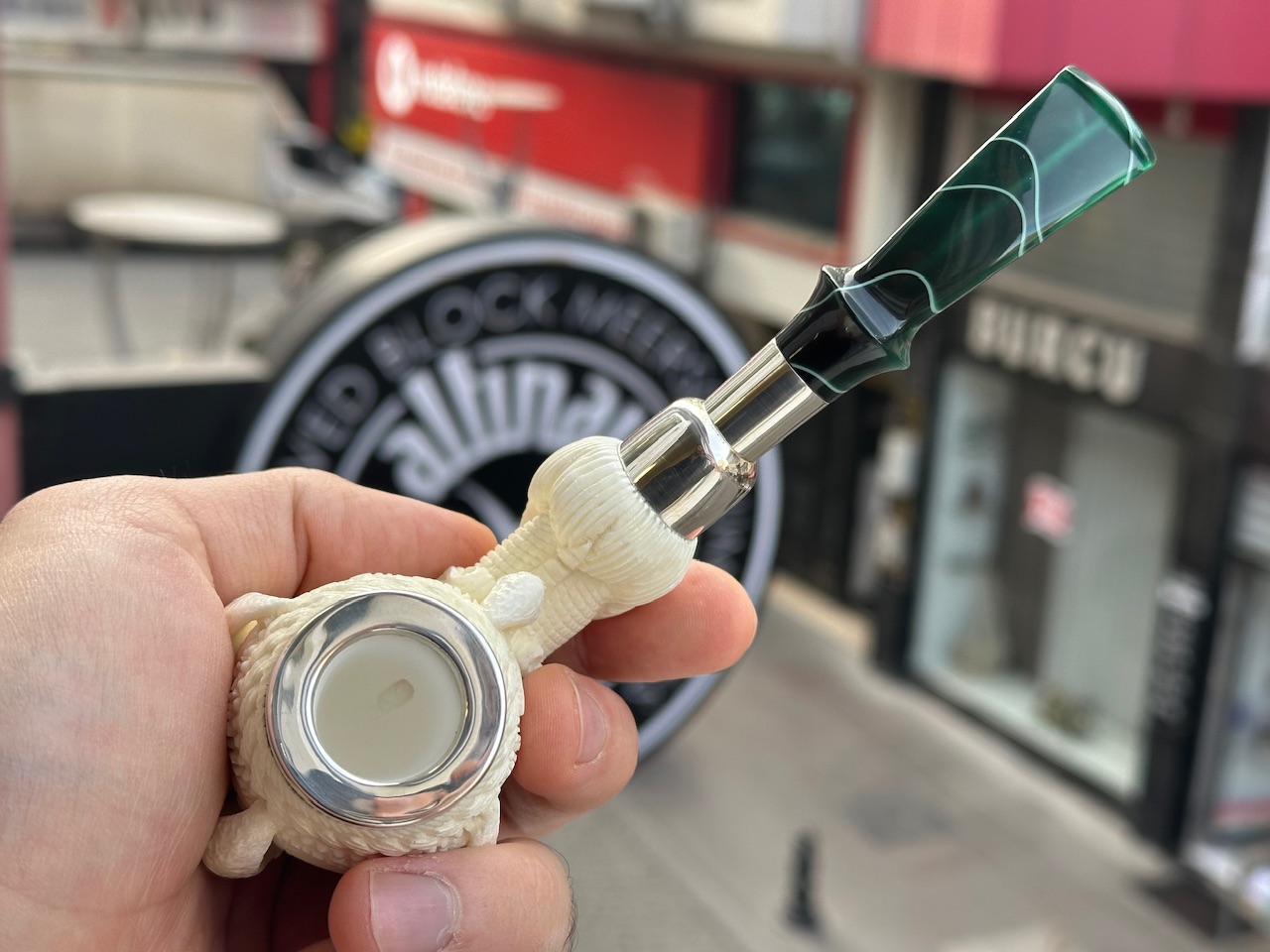 altinay-eagle-s-claw-meerschaumpfeife-silber-spigot-kralle image 7