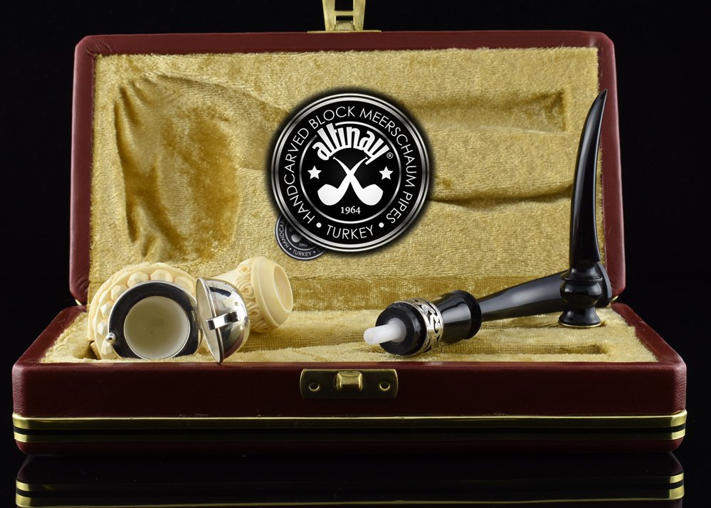 altinay-classic-vienna-meerschaumpfeife-set-silber image 2
