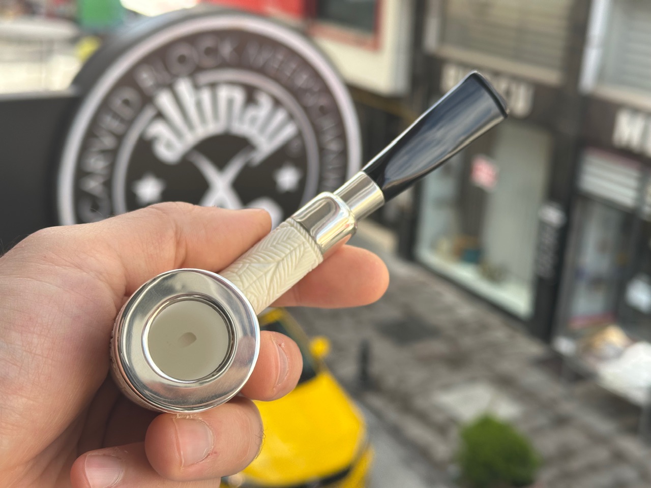 altinay-spigot-cherrywood-meerschaumpfeife-silber image 5