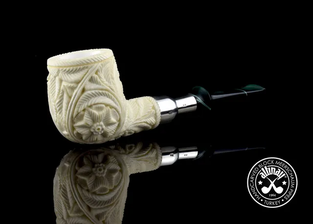 altinay-spigot-billiard-silver-meerschaumpfeife-gerade image 1