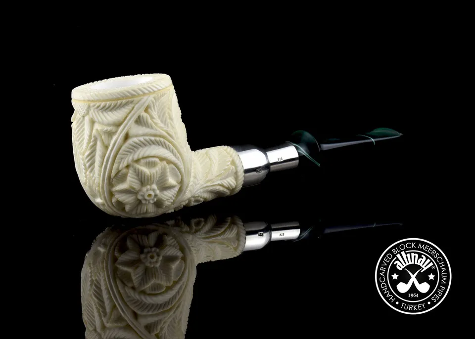 altinay-spigot-billiard-silver-meerschaumpfeife-gerade image 1