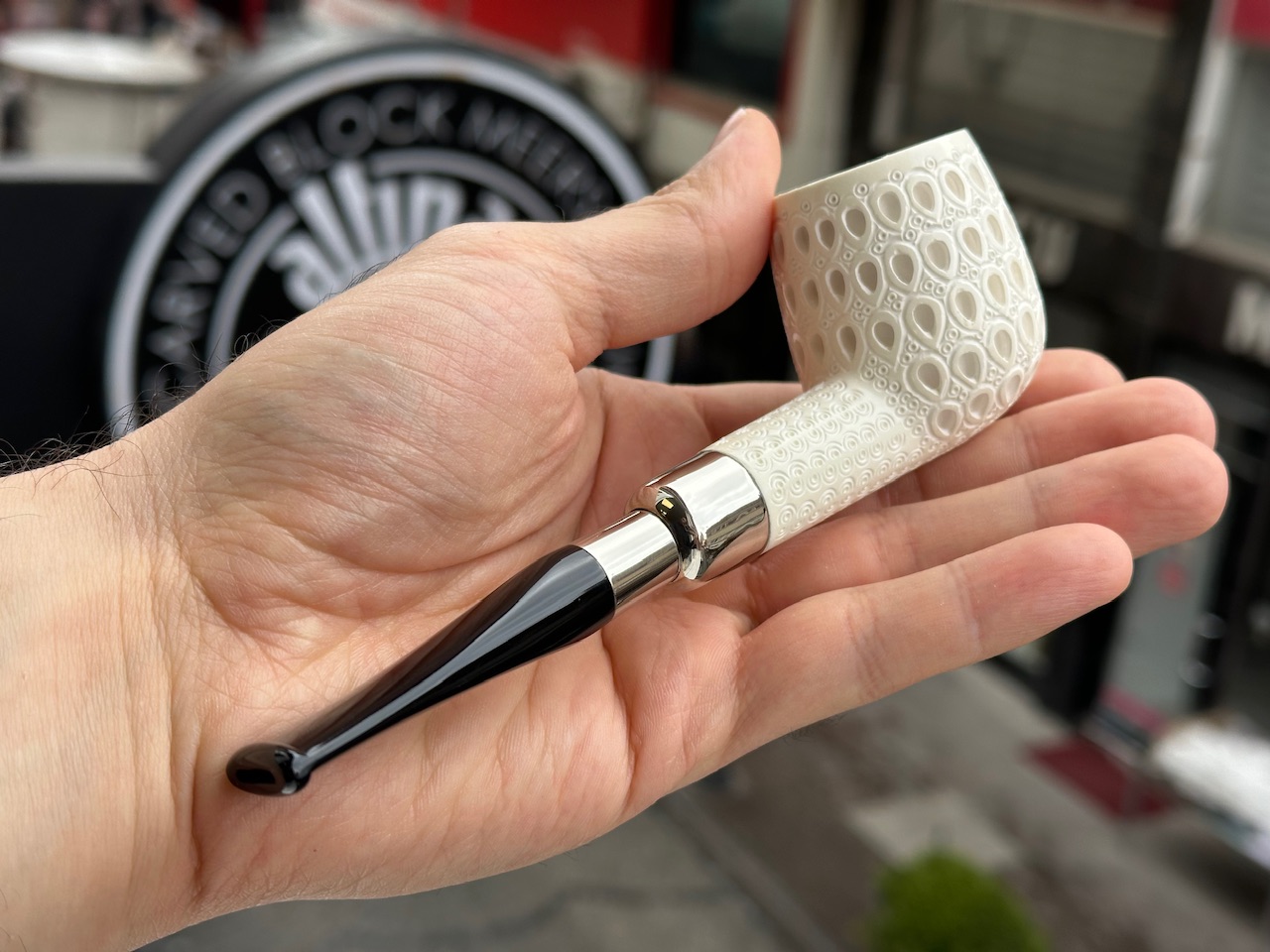 altinay-spigot-billiard-meerschaumpfeife-silber-8 image 2