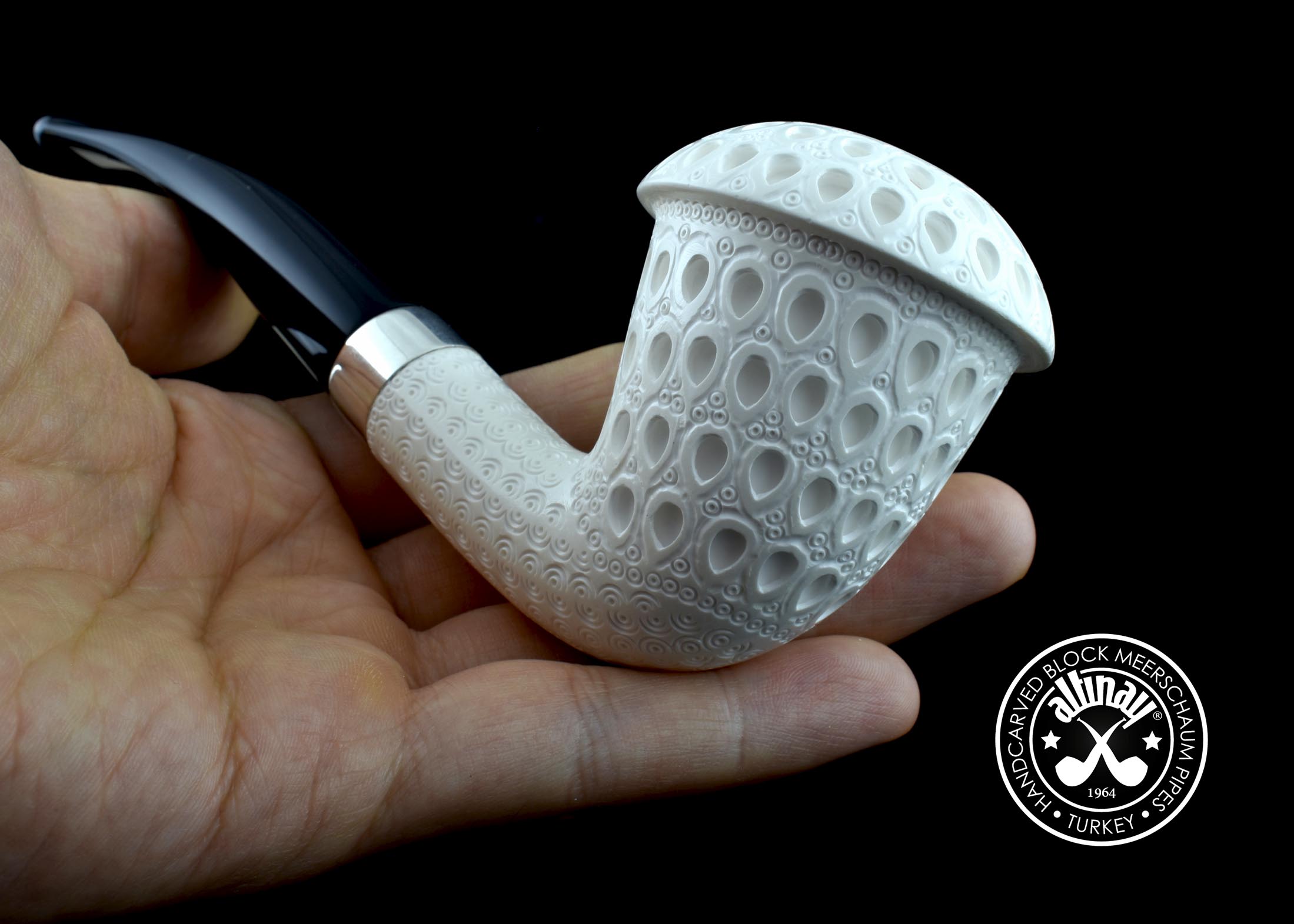 altinay-calabash-meerschaumpfeife-mit-silberband-natur image 5