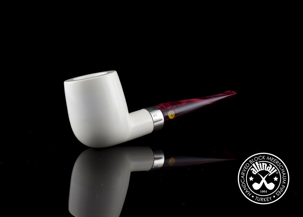 altinay-classic-billiard-meerschaumpfeife-silberring image 1