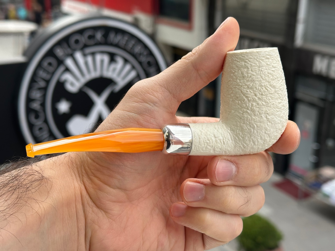altinay-spigot-army-billiard-silver-meerschaumpfeife image 3