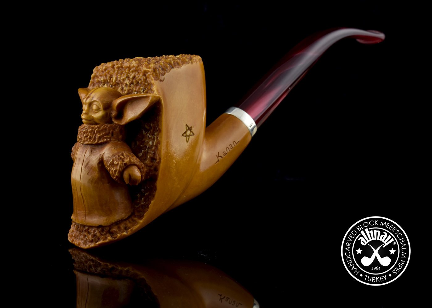 altinay-baby-yoda-meerschaumpfeife-figurenpfeife-natur image 3