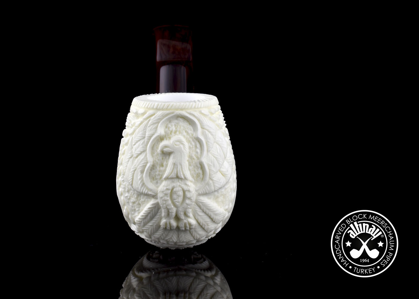 altinay-eagle-s-claw-xl-bent-billiard-meerschaumpfeife-adler image 4