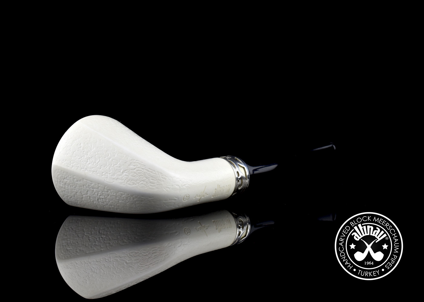 altinay-classic-panel-meerschaumpfeife-mit-silberband image 5