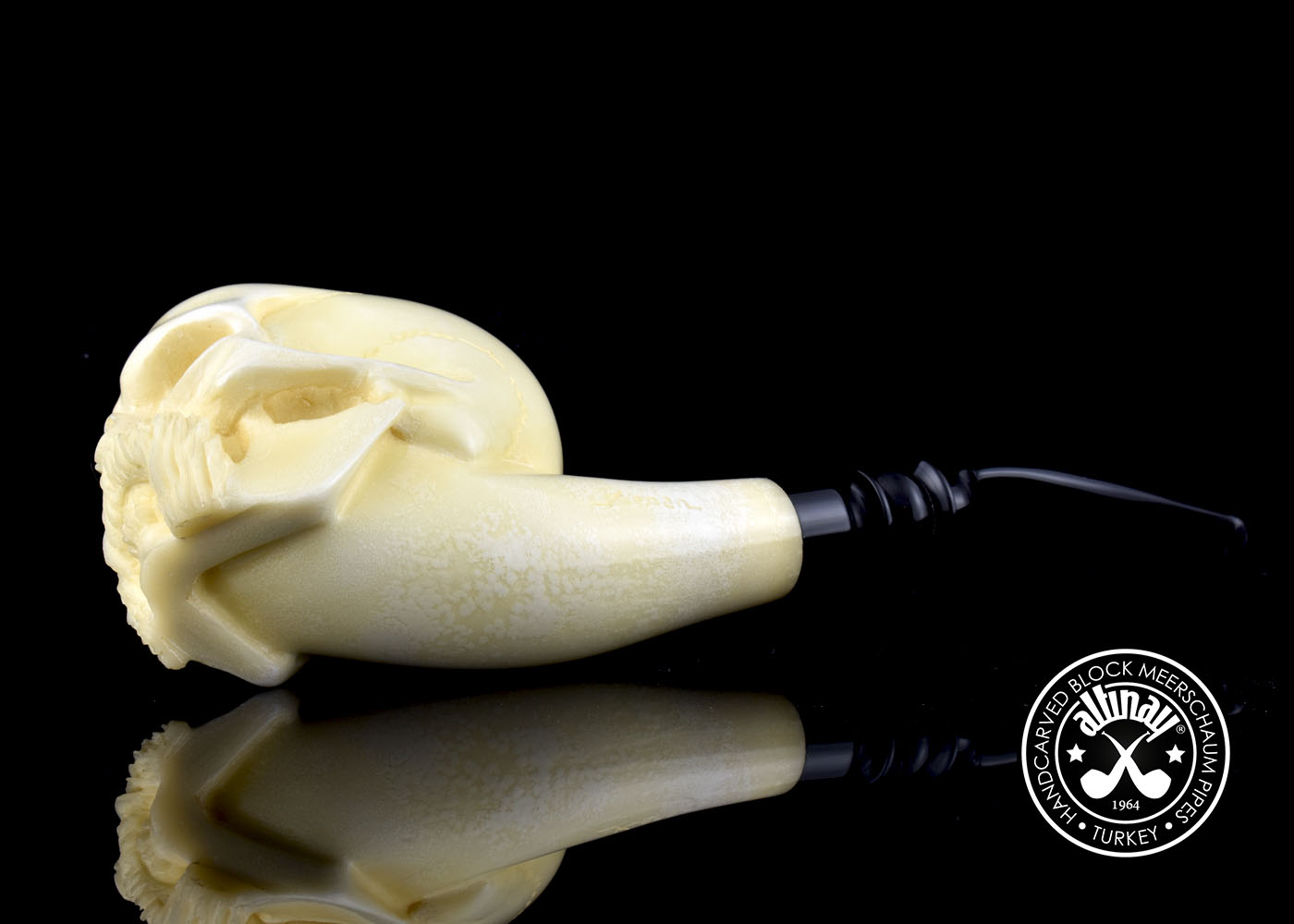 altinay-classic-skull-schnurrbart-meerschaumpfeife-figur image 6