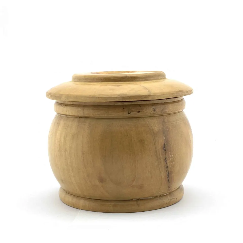 boswell-s-wooden-tobacco-jar-tabakdose-teakholz-mit-pfeifenst-nder image 1