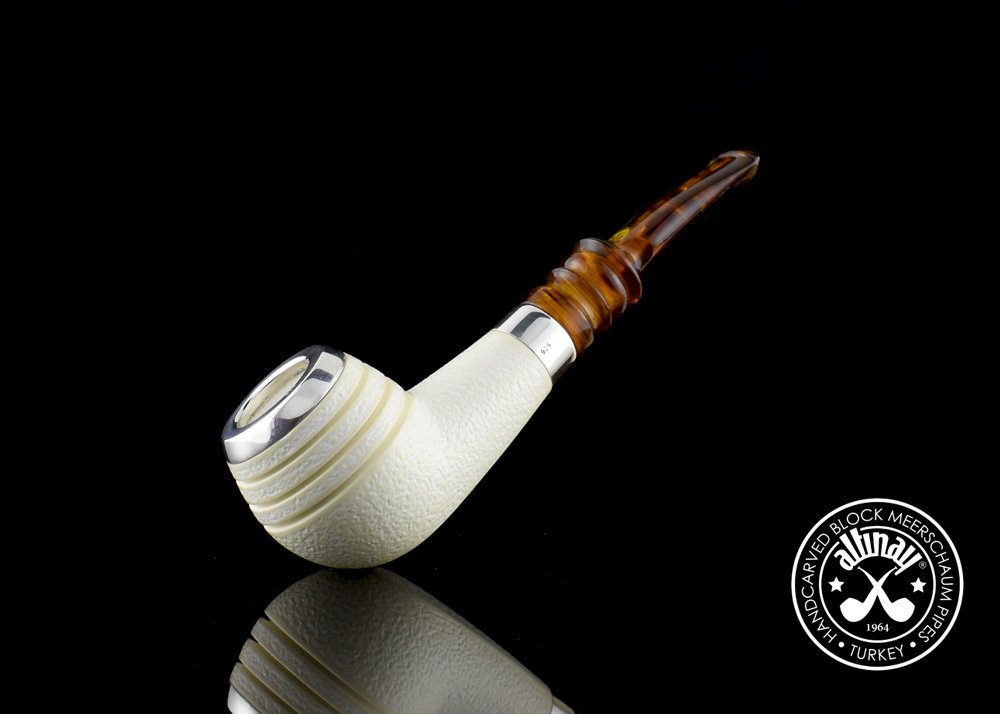altinay-classic-top-silver-apple-meerschaumpfeife-silberband image 5