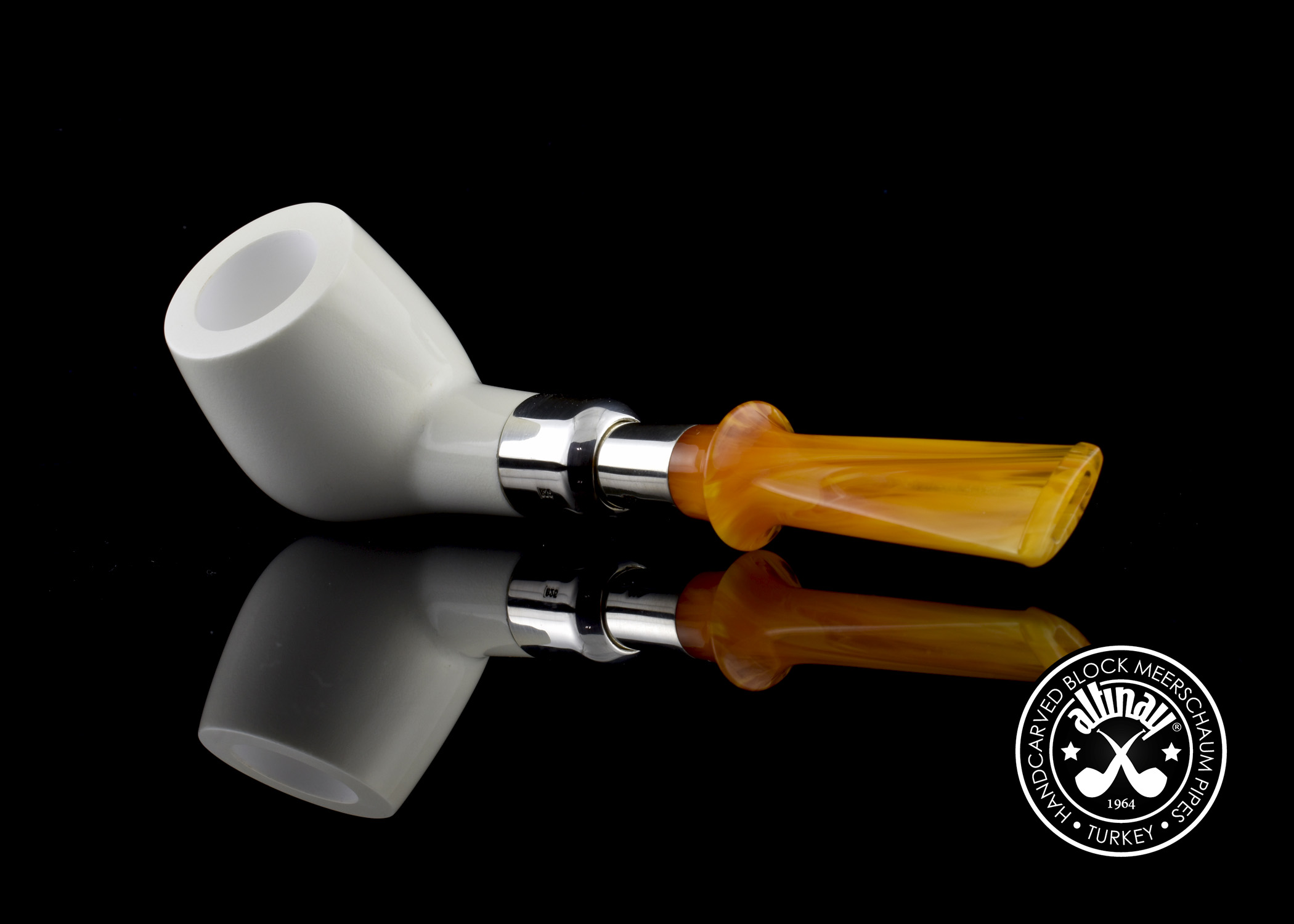 altinay-spigot-apple-meerschaumpfeife-silber-ring image 5