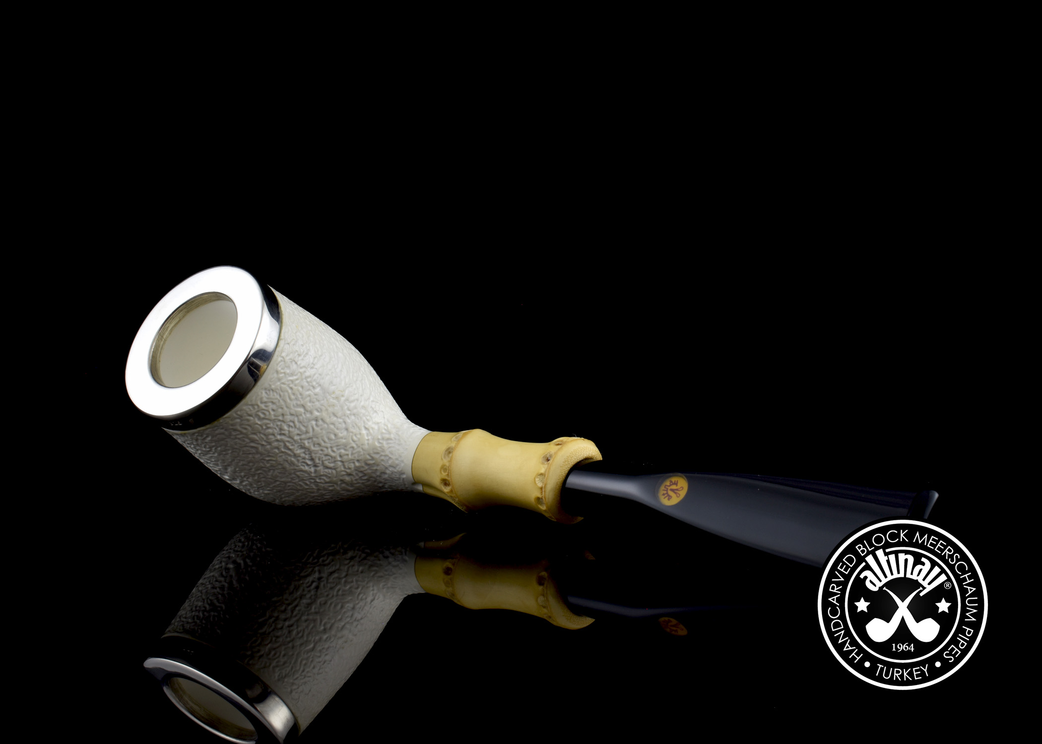 altinay-bamboo-top-silver-billiard-tabakpfeife-meerschaum image 4