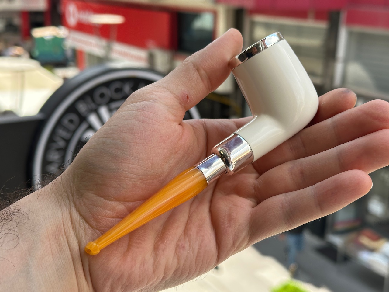 altinay-spigot-billiard-silber-tabakpfeife-meerschaum image 2