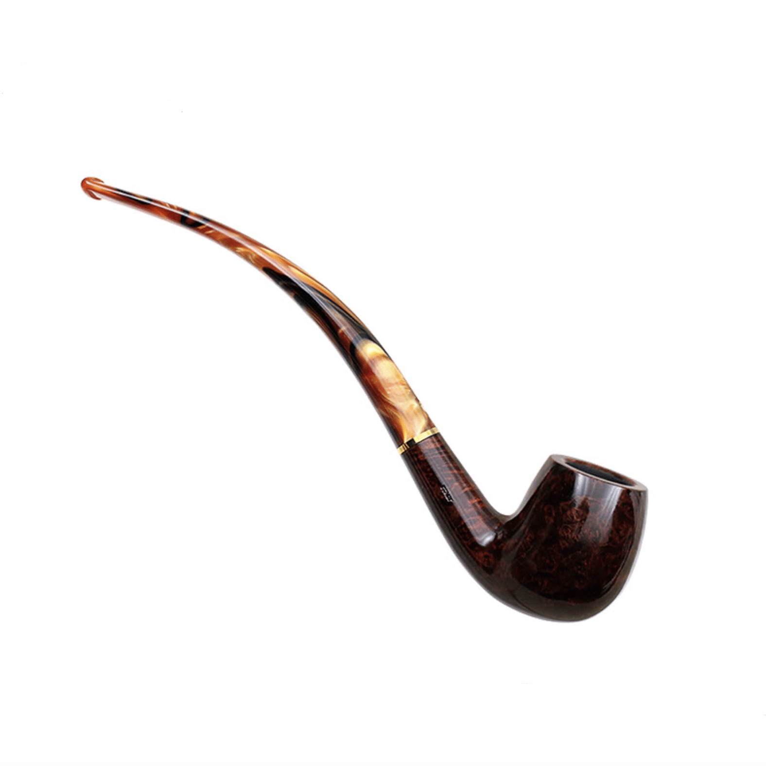 savinelli-clark-s-favorite-smooth-pfeife-bent-billiard-6mm image 2