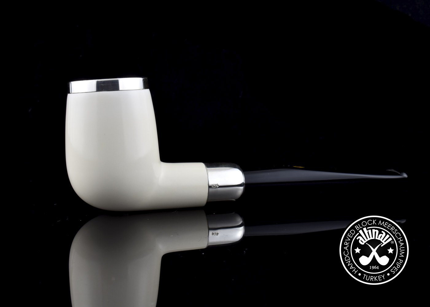 altinay-spigot-army-billiard-tabakpfeife-meerschaum-gerade image 2