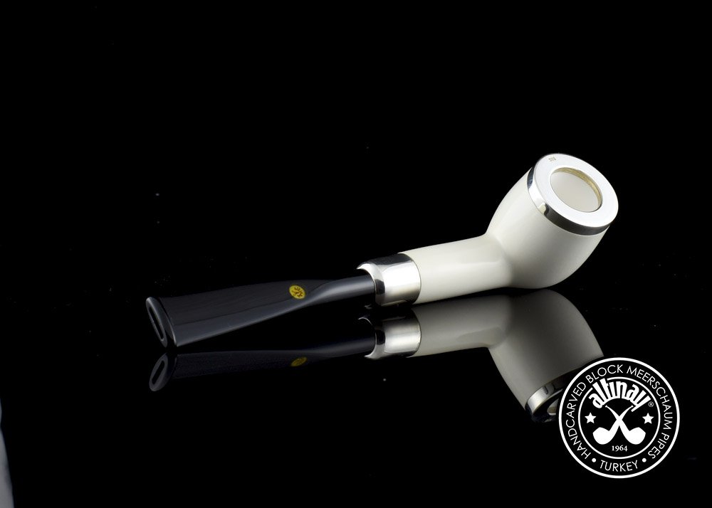 altinay-spigot-army-billiard-meerschaumpfeife-silber-3 image 1