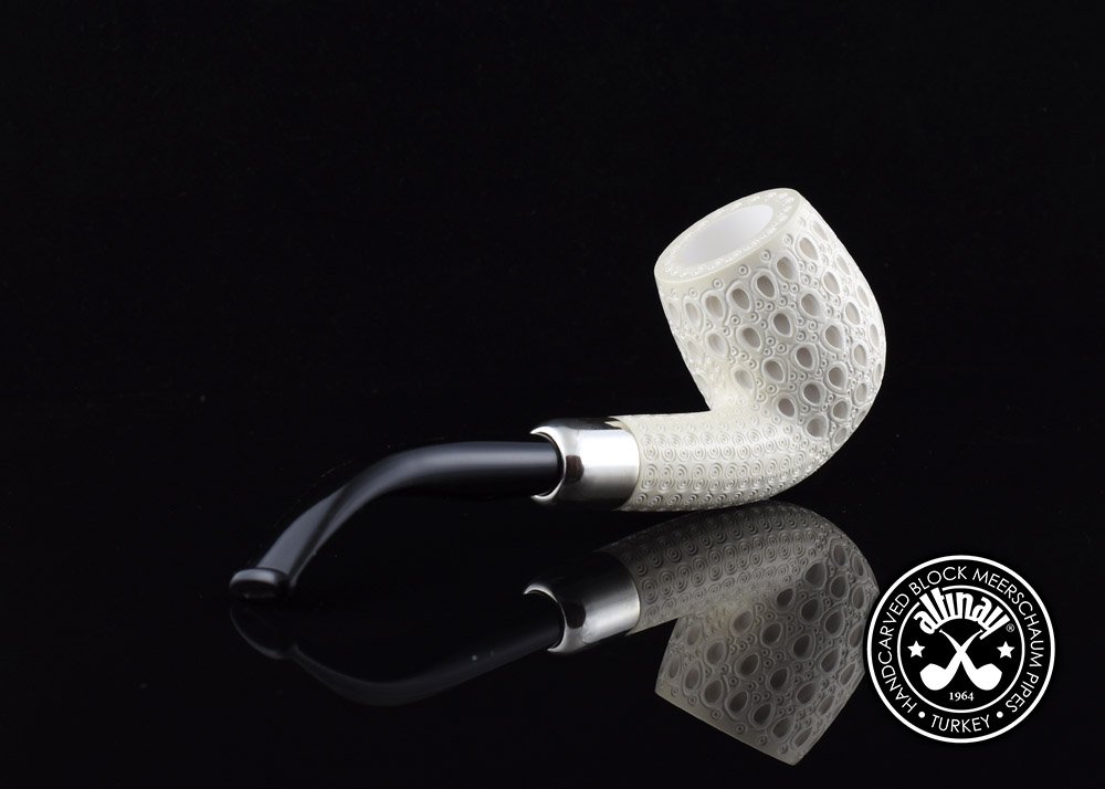 altinay-spigot-bent-billiard-silver-army-meerschaumpfeife image 3