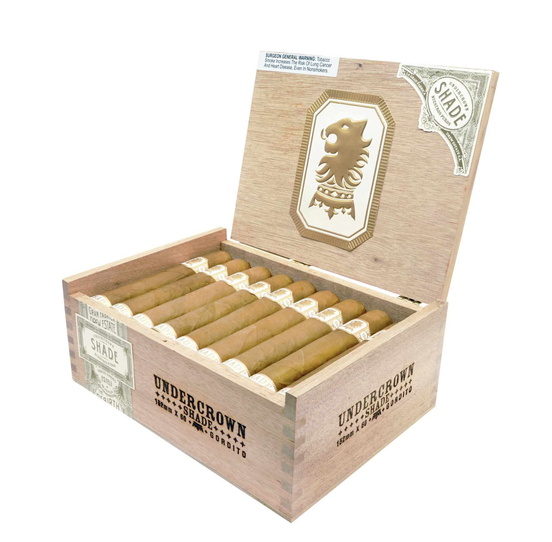 undercrown-shade-gordito-zigarre-connecticut-mittel-6x60 image 1