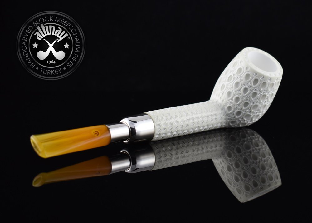 altinay-spigot-lovat-15159-latticed-meerschaumpfeife-silber image 6