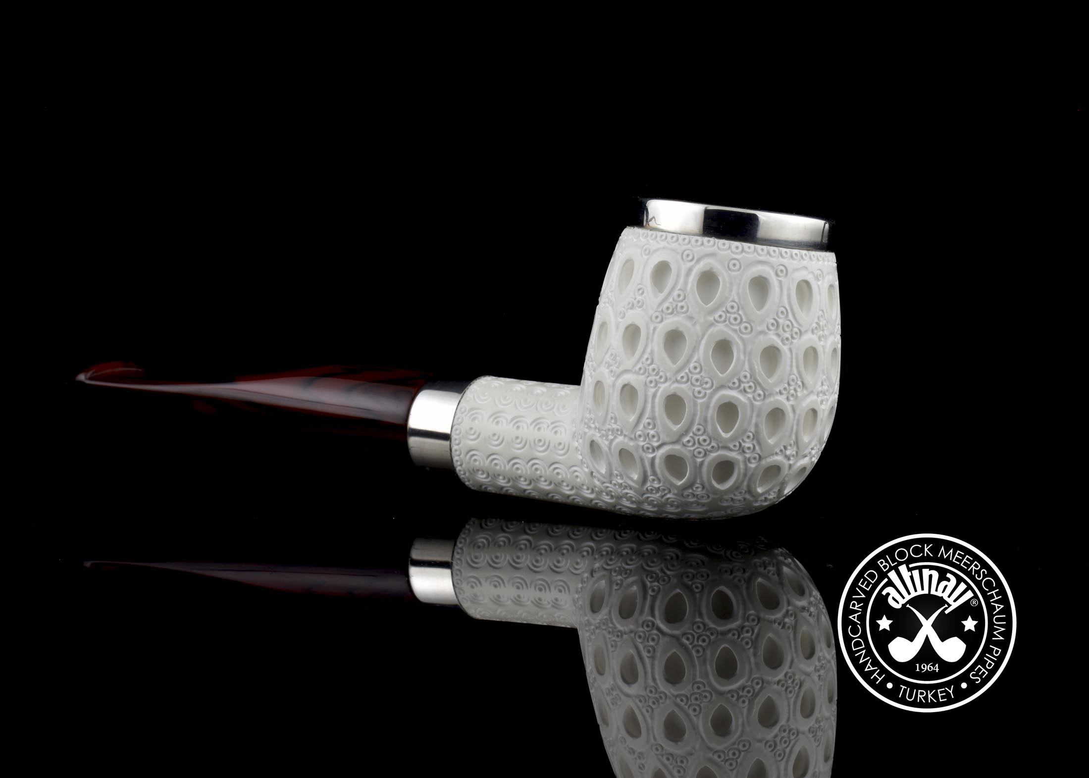 altinay-classic-apple-meerschaumpfeife-mit-silberband image 8