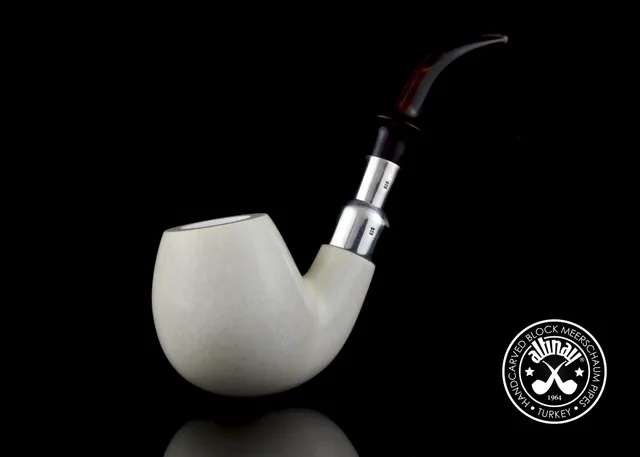 altinay-translucent-brandy-spigot-meerschaumpfeife-silber image 1