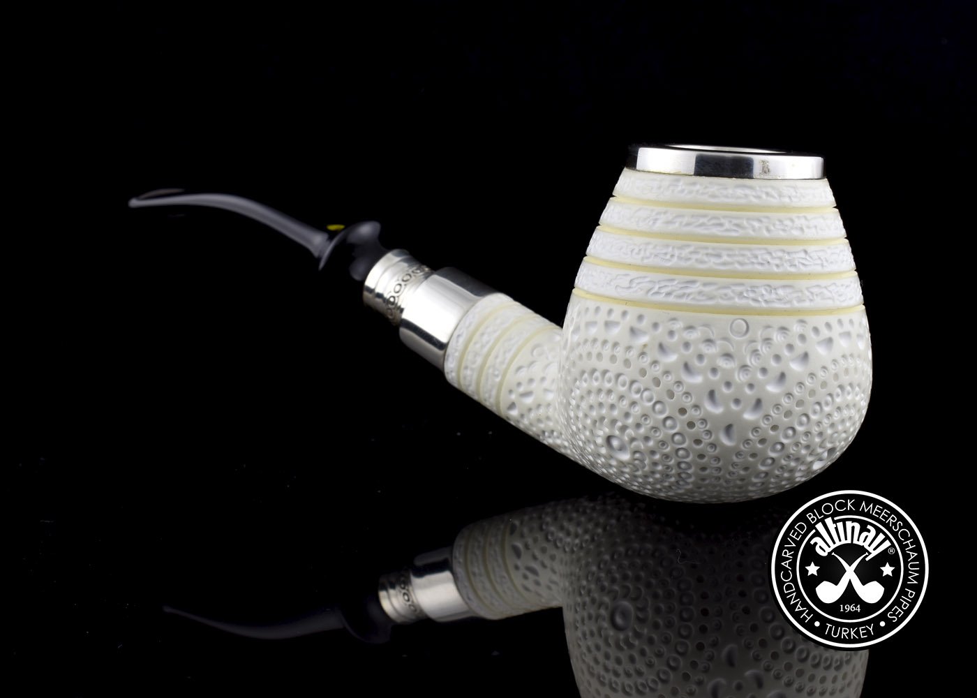 altinay-spigot-top-silver-brandy-silver-spigot-meerschaumpfeife image 1