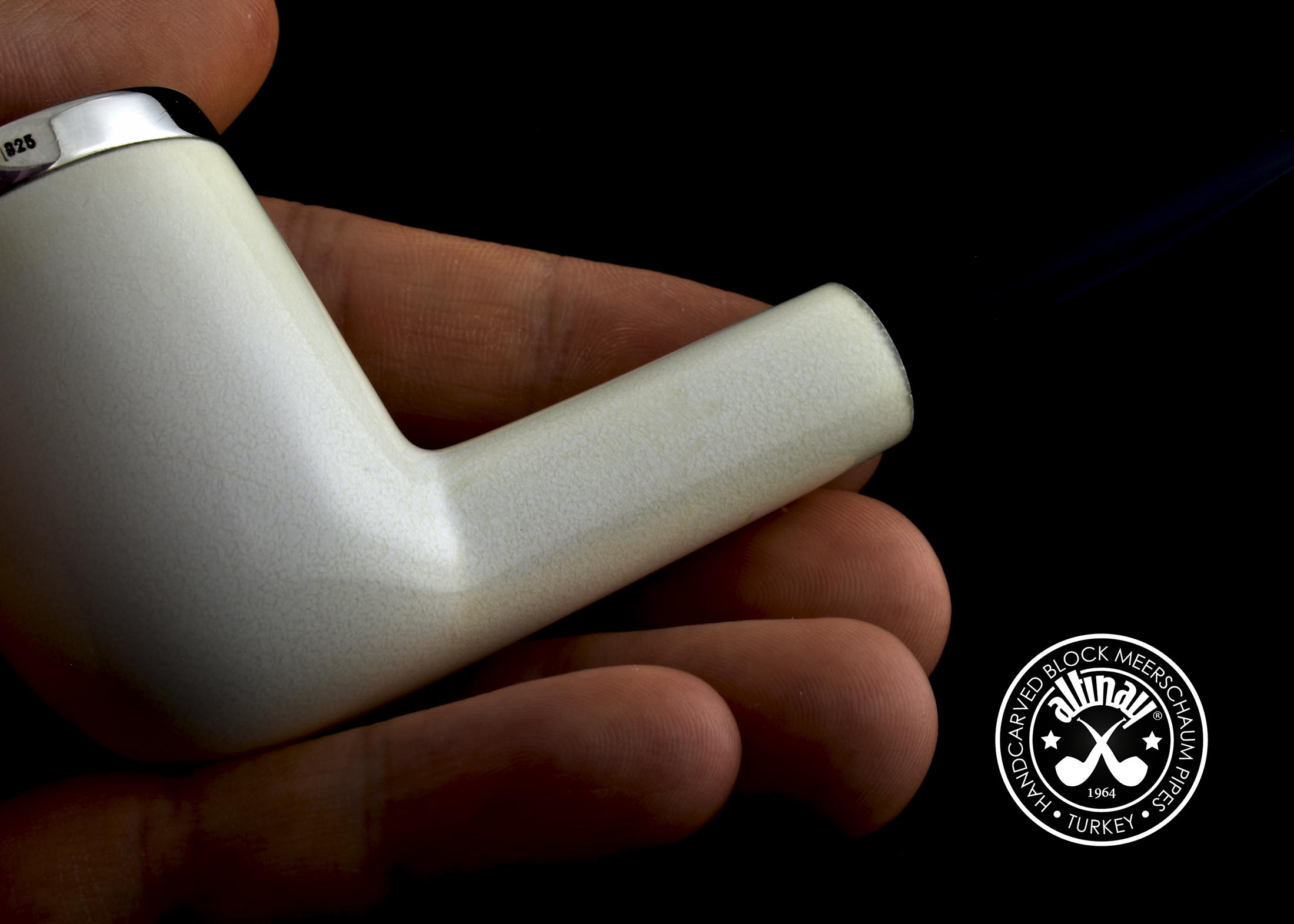 altinay-translucent-top-silver-billiard-meerschaumpfeife image 4