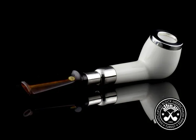 altinay-spigot-apple-meerschaumpfeife-silber-natur image 1