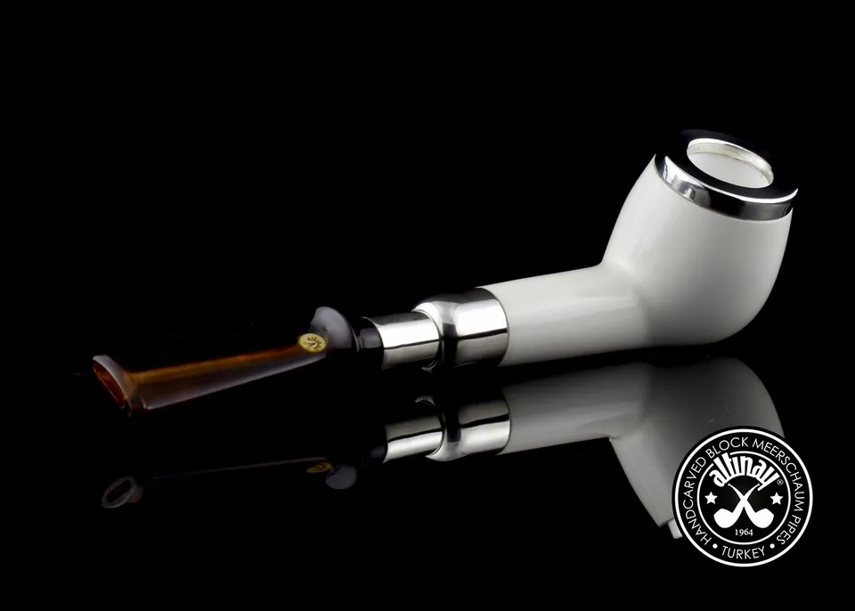 altinay-spigot-apple-meerschaumpfeife-silber-natur image 1