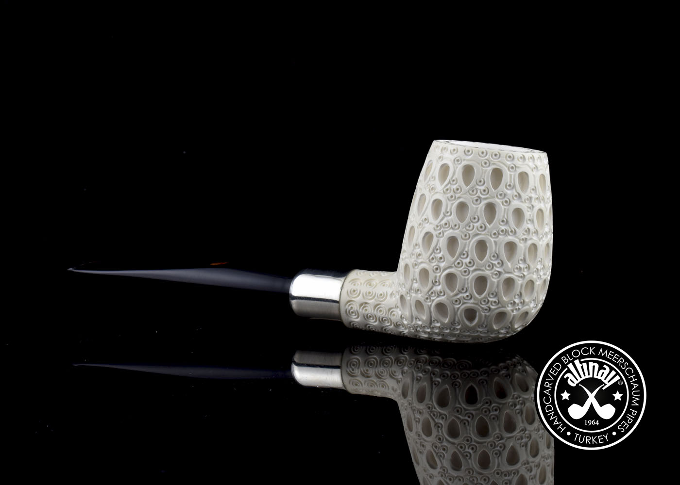 altinay-spigot-billiard-silver-army-meerschaumpfeife image 3