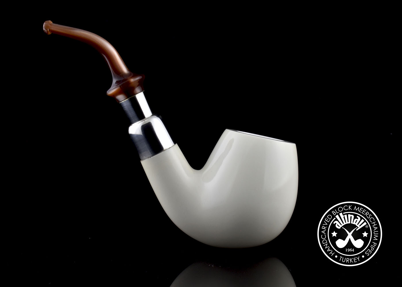 altinay-spigot-brandy-meerschaumpfeife-silver-echt-meerschaum image 5