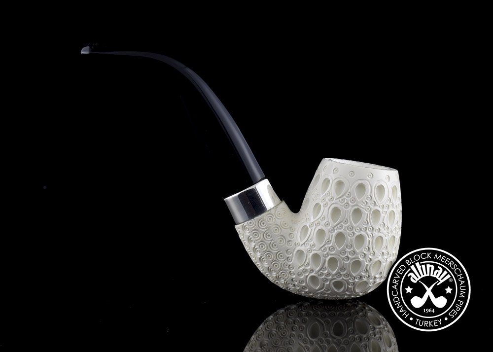 altinay-classic-bent-meerschaumpfeife-gebogen-silberring image 4