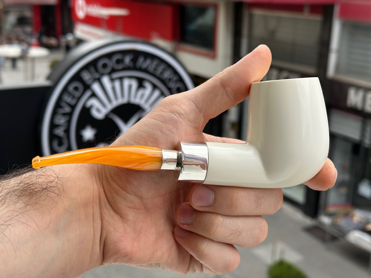 altinay-spigot-xl-billiard-meerschaumpfeife-silber-2 image 3