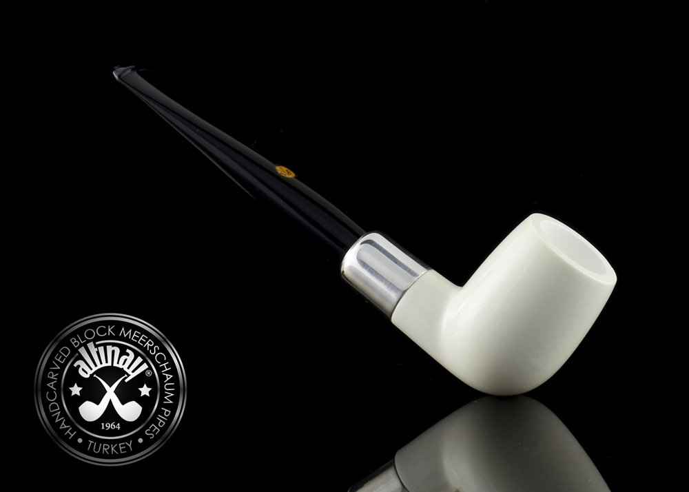 altinay-spigot-army-billiard-meerschaumpfeife-silber-6 image 3