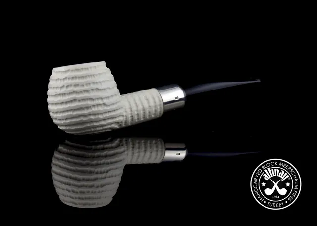 altinay-spigot-army-apple-meerschaumpfeife-silberring image 1